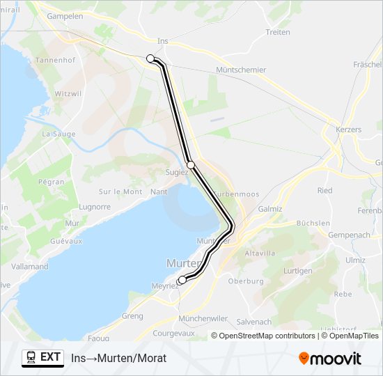 EXT Train Line Map