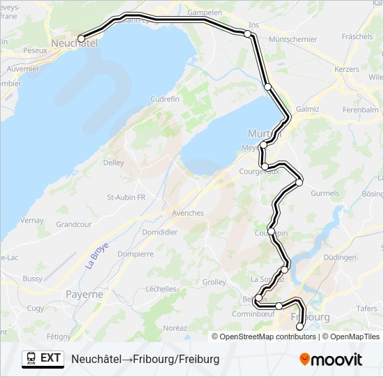 EXT Train Line Map