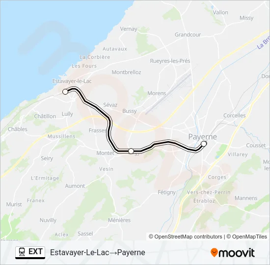 EXT Train Line Map