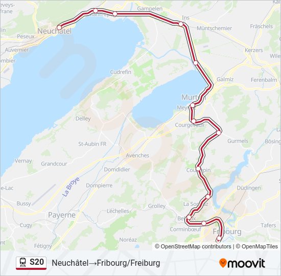 S20 Train Line Map