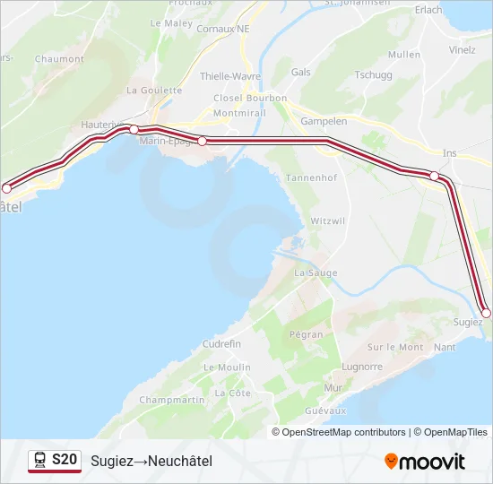 S20 Train Line Map