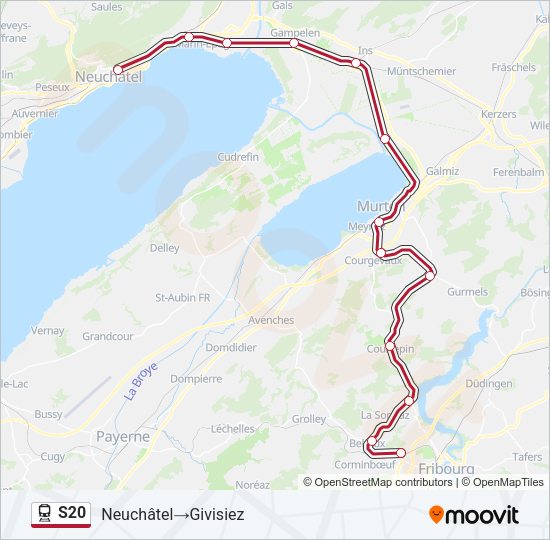 S20 Train Line Map