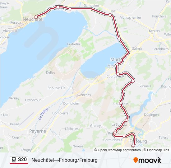S20 Train Line Map