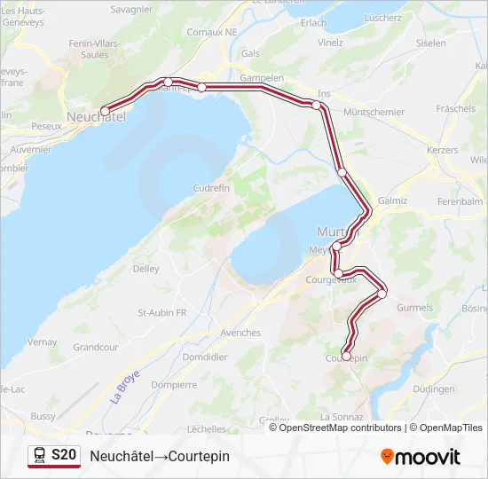S20 Train Line Map