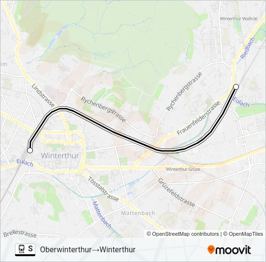 S Train Line Map