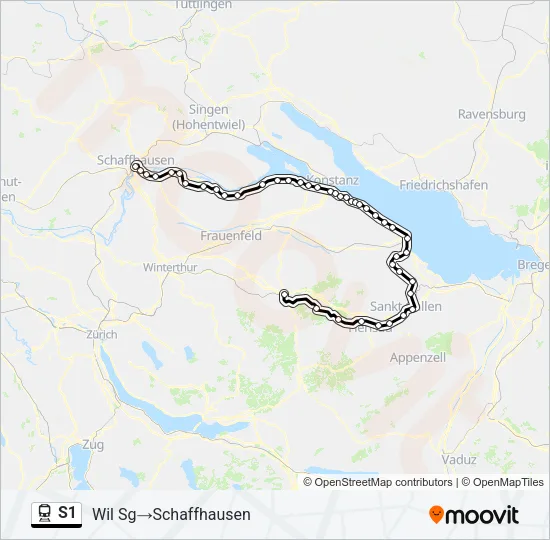 S1 Train Line Map