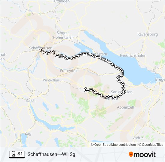 S1 Train Line Map
