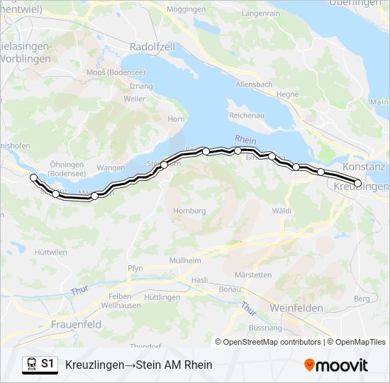 S1 Train Line Map