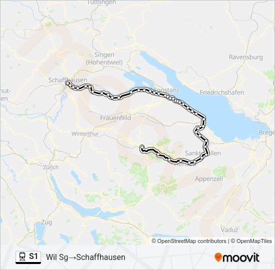 S1 Train Line Map