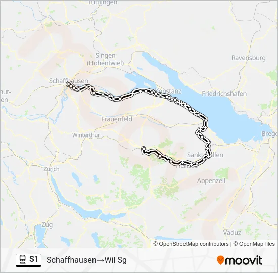 S1 Train Line Map