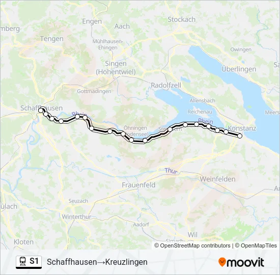 S1 Train Line Map