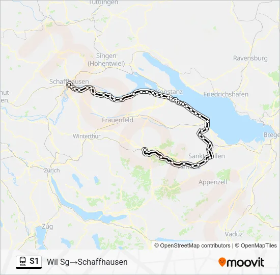 S1 Train Line Map