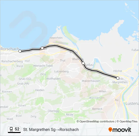 S2 Train Line Map