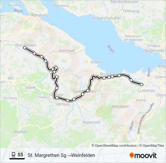 S5 Train Line Map
