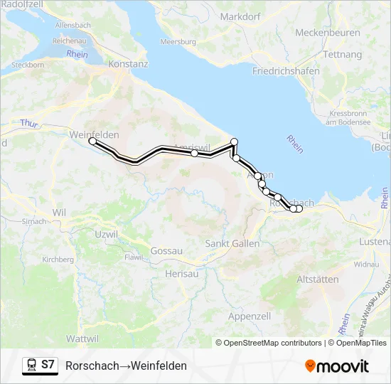 S7 Train Line Map