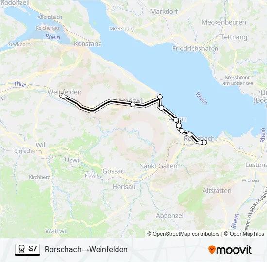 S7 Train Line Map