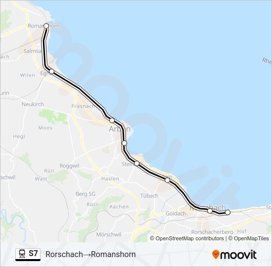 S7 Train Line Map