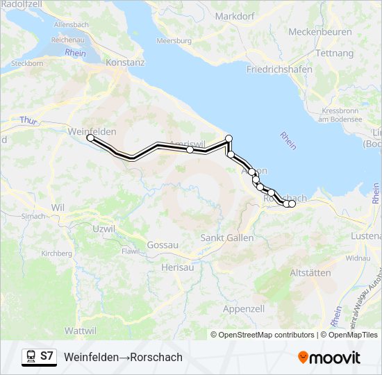 S7 Train Line Map