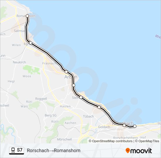 S7 Train Line Map
