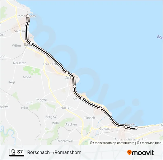 S7 Train Line Map