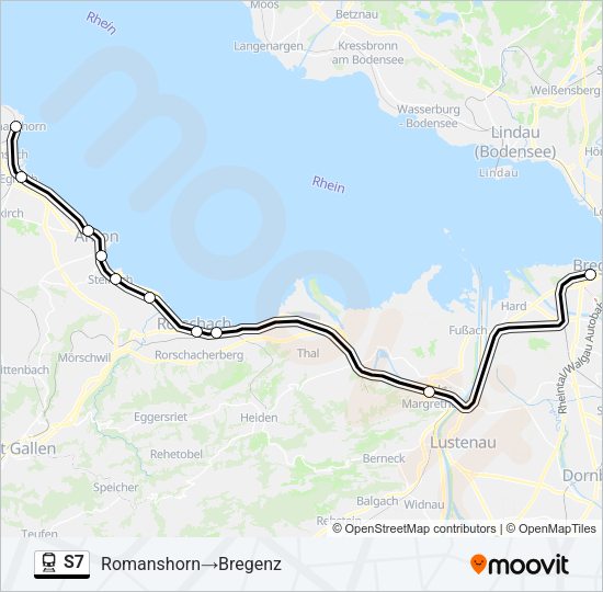 S7 Train Line Map