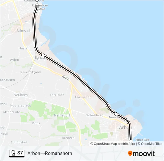 S7 Train Line Map