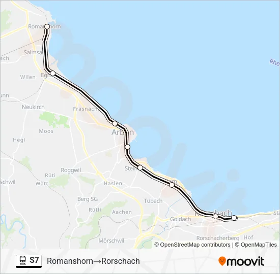 S7 Train Line Map