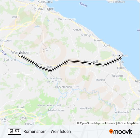 S7 Train Line Map