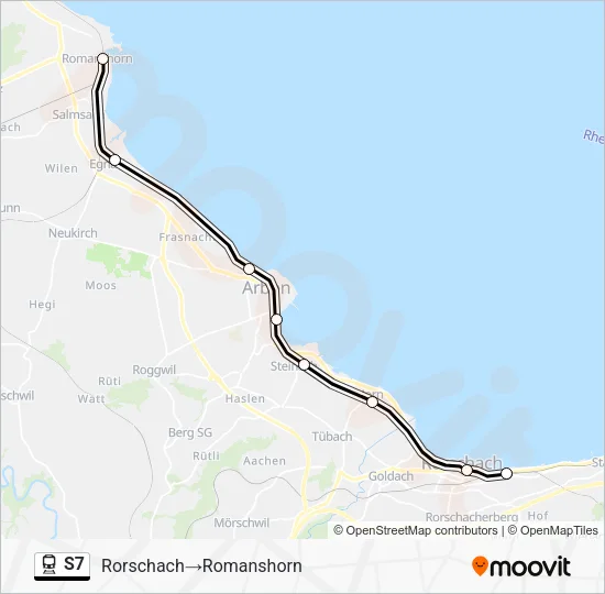 S7 Train Line Map