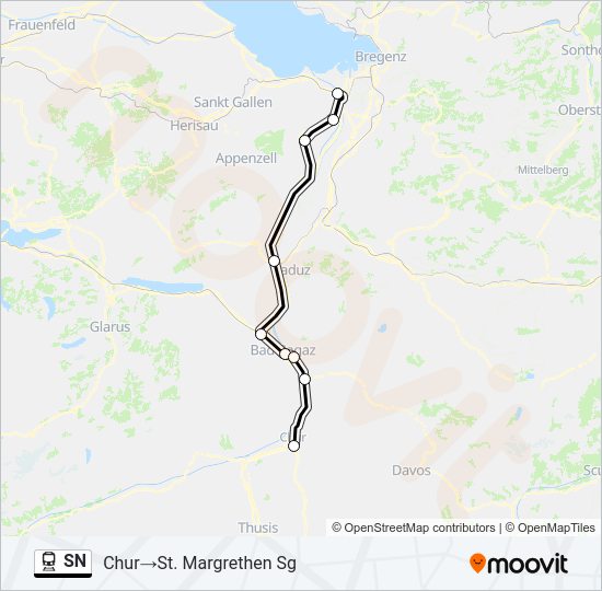 SN Train Line Map