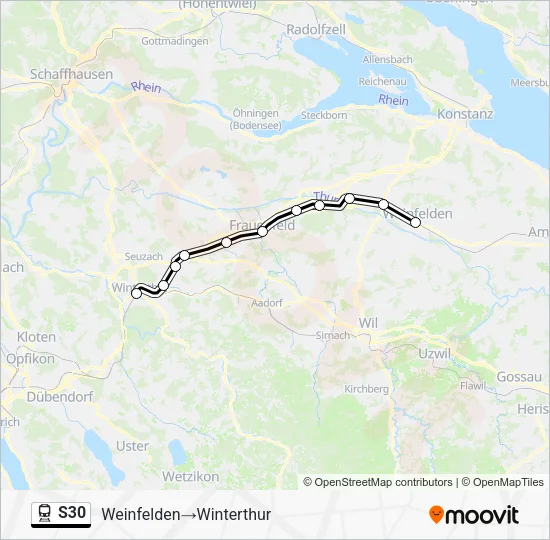 S30 Train Line Map