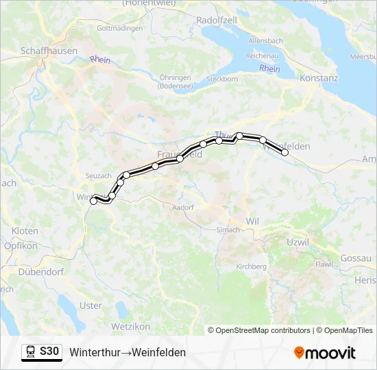 S30 Train Line Map