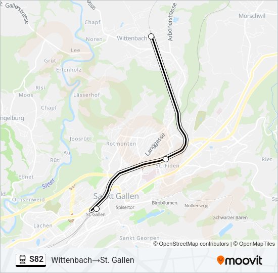 S82 Train Line Map