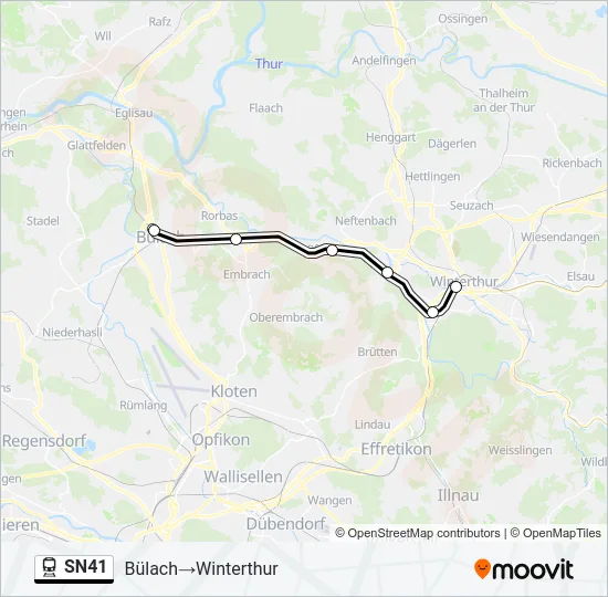 SN41 Train Line Map