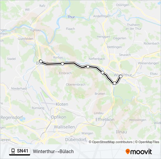 SN41 Train Line Map