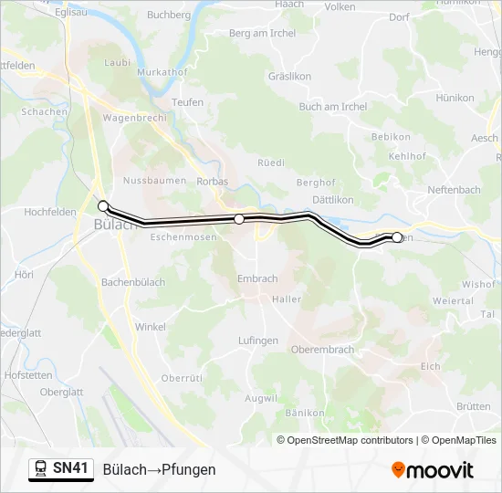 SN41 Train Line Map