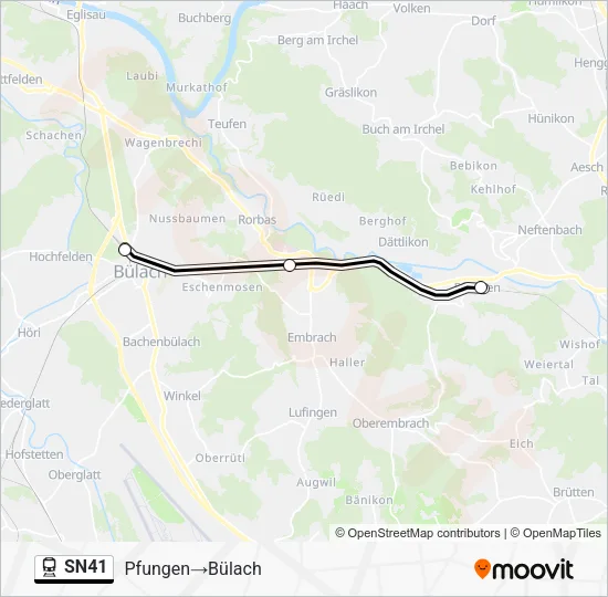 SN41 Train Line Map