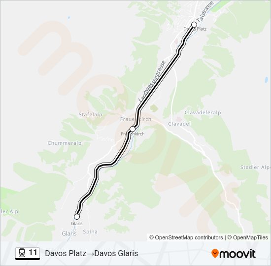 11 Train Line Map