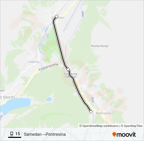15 Train Line Map