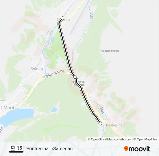 15 Train Line Map