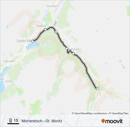 15 Train Line Map