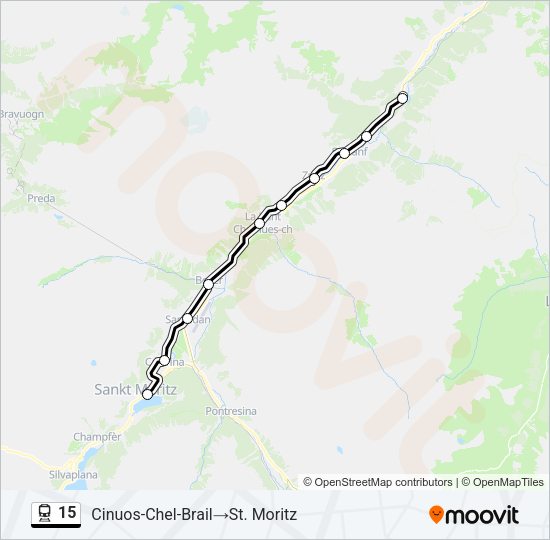 15 Train Line Map