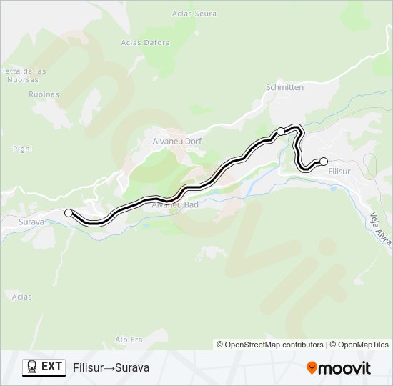 EXT Train Line Map