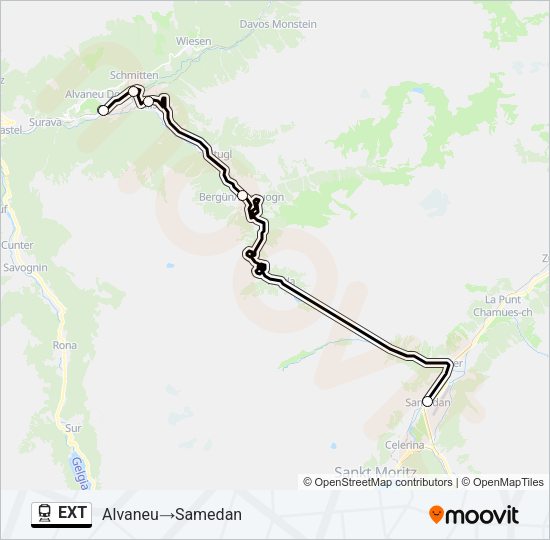 EXT Train Line Map