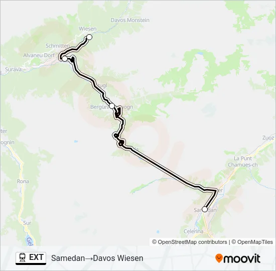 EXT Train Line Map