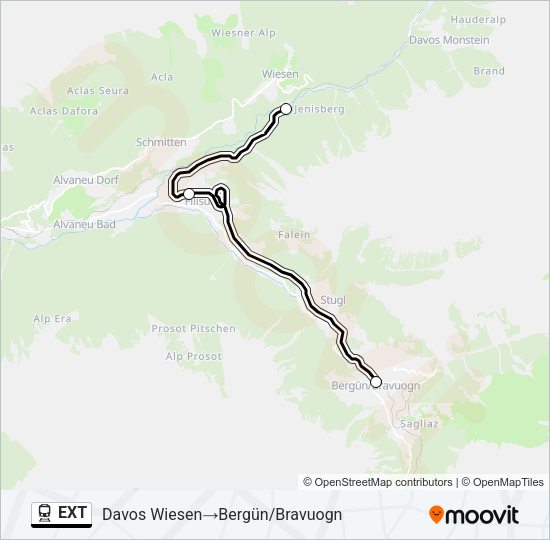 EXT Train Line Map