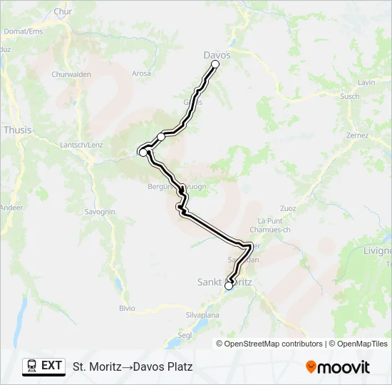 EXT Train Line Map