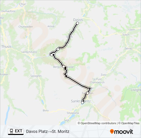 EXT Train Line Map