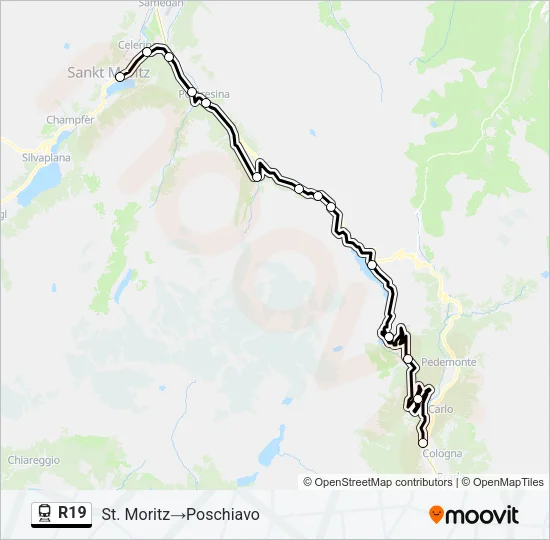 R19 Train Line Map
