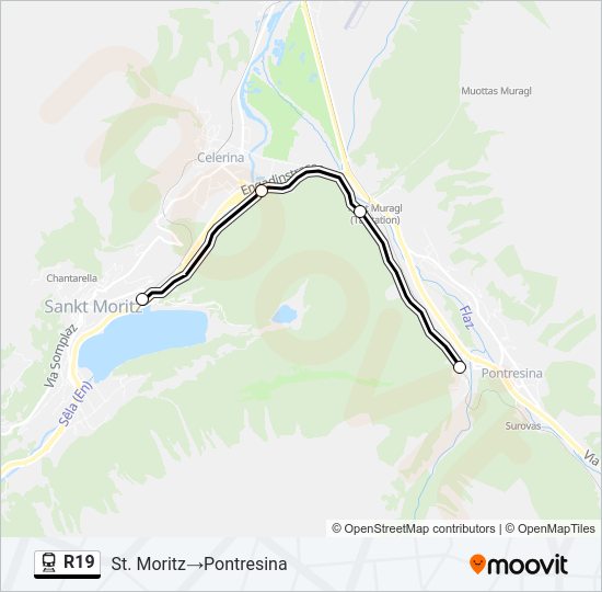 R19 Train Line Map
